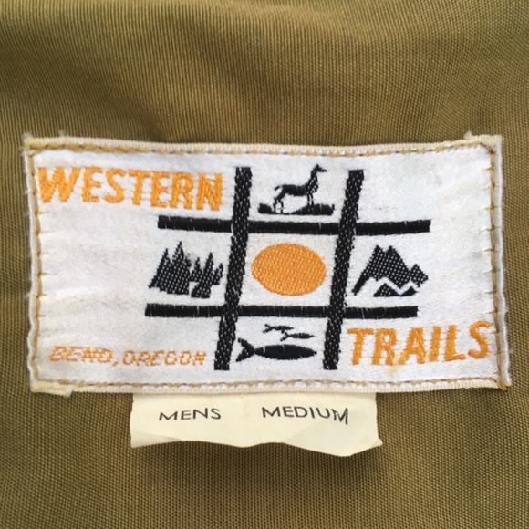 Made in USA Vintage Western Trails Zip Sporting Vest - Picture 2 of 7